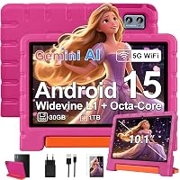 ZIOVO Tablet bambini Android 15 Tablet 10 pollici, 30 GB RAM + 64 GB ROM (TF 2 TB)