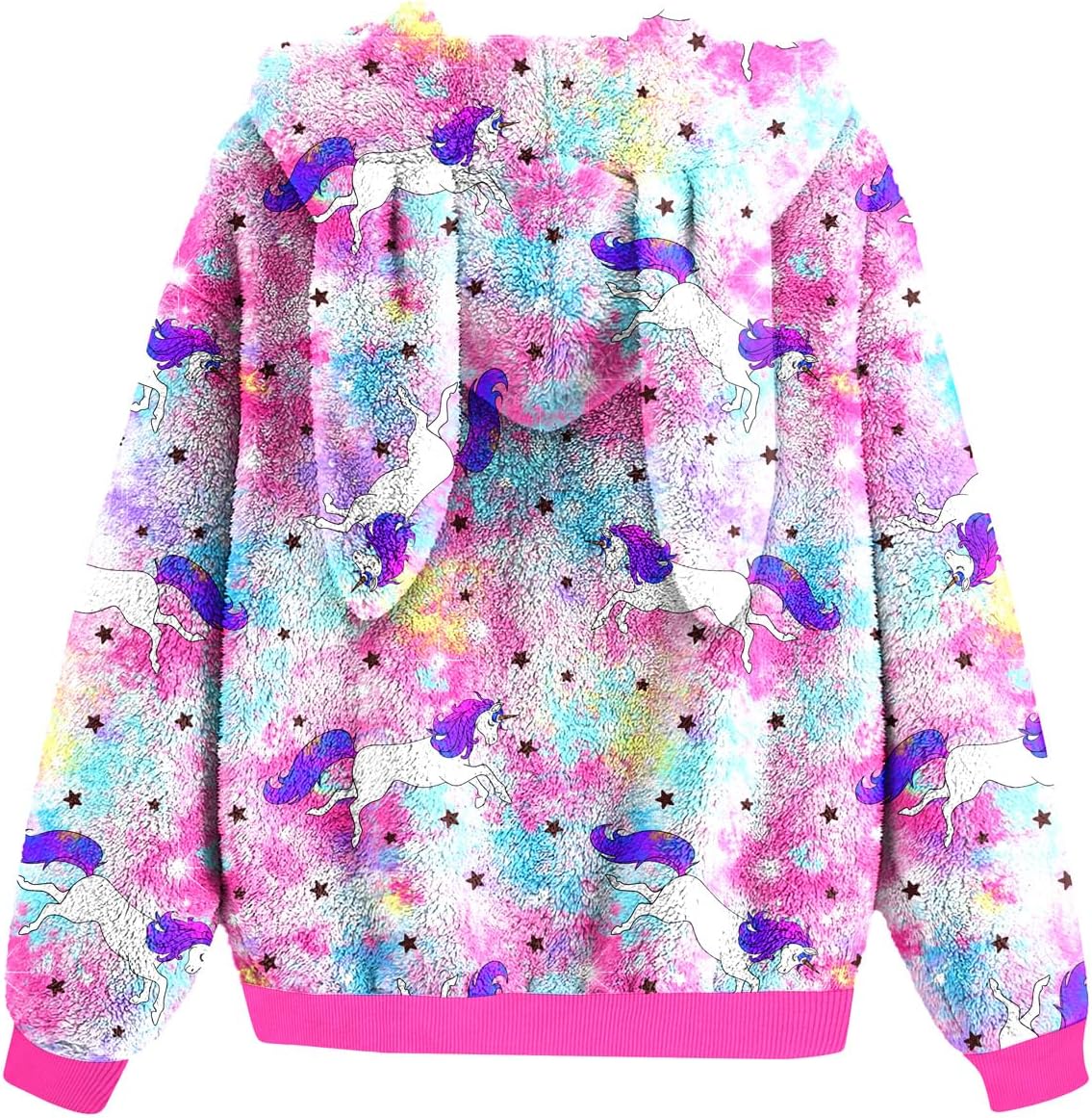 Goodstoworld Girls Fuzzy Fleece Bunny Ear Hoodies Casual Pullover Winter Warm Sweatshirt with Pockets