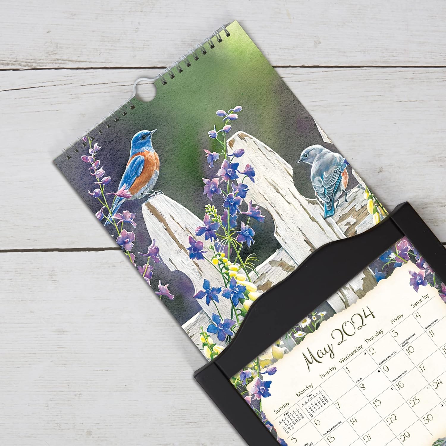 LANG Songbirds Calendario de pared vertical 2024 (24991079122) Yaxa