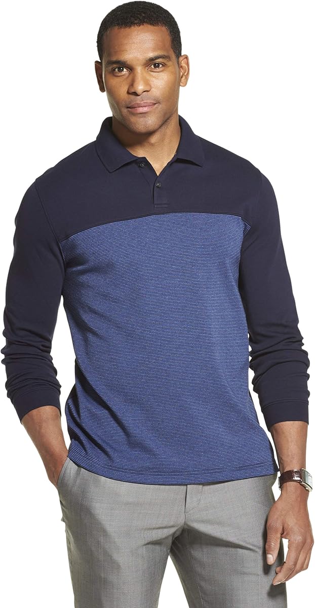 Men's Flex Long Sleeve Jaspe Polo Shirt