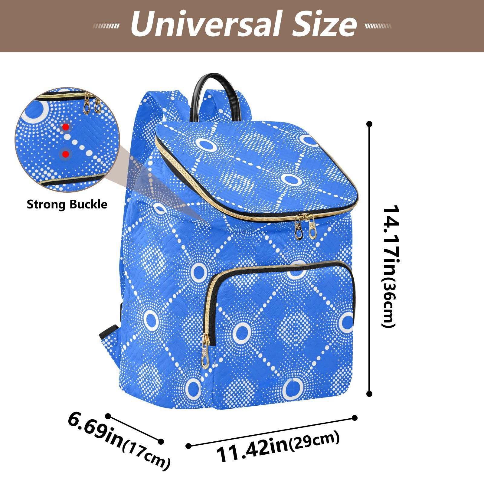 Zaino da donna, 15 l, elegante, per uso quotidiano, leggero, versatile
