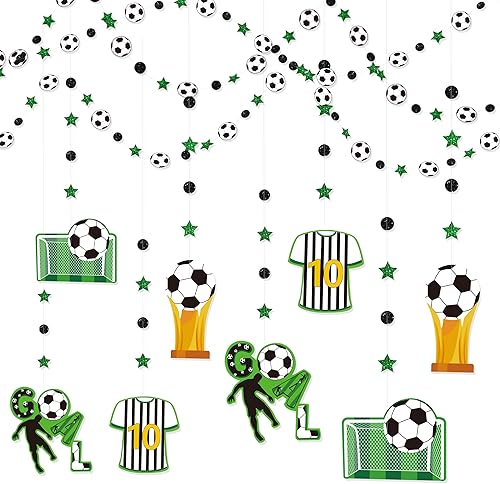 Miniatura 29 de Decoraciones de fiesta de coche de carreras, lunares circulares amarillos y rojos con estampado a cuadros, guirnalda de lunares para niños, hombres,