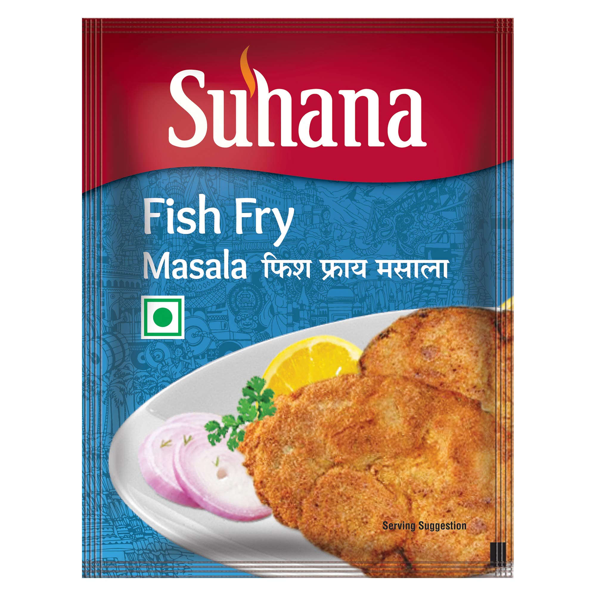 Suhana Fish Fry 50g Pouch | Spice Mix | Easy to Cook | Pack of 9 (B085C957TG) Amazon Price History, Amazon Price Tracker