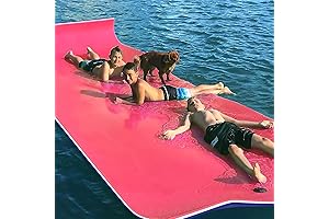 Oversized 9x6 Floating Water Pad for Relaxing on the Ocean, Beach, River, and Pool