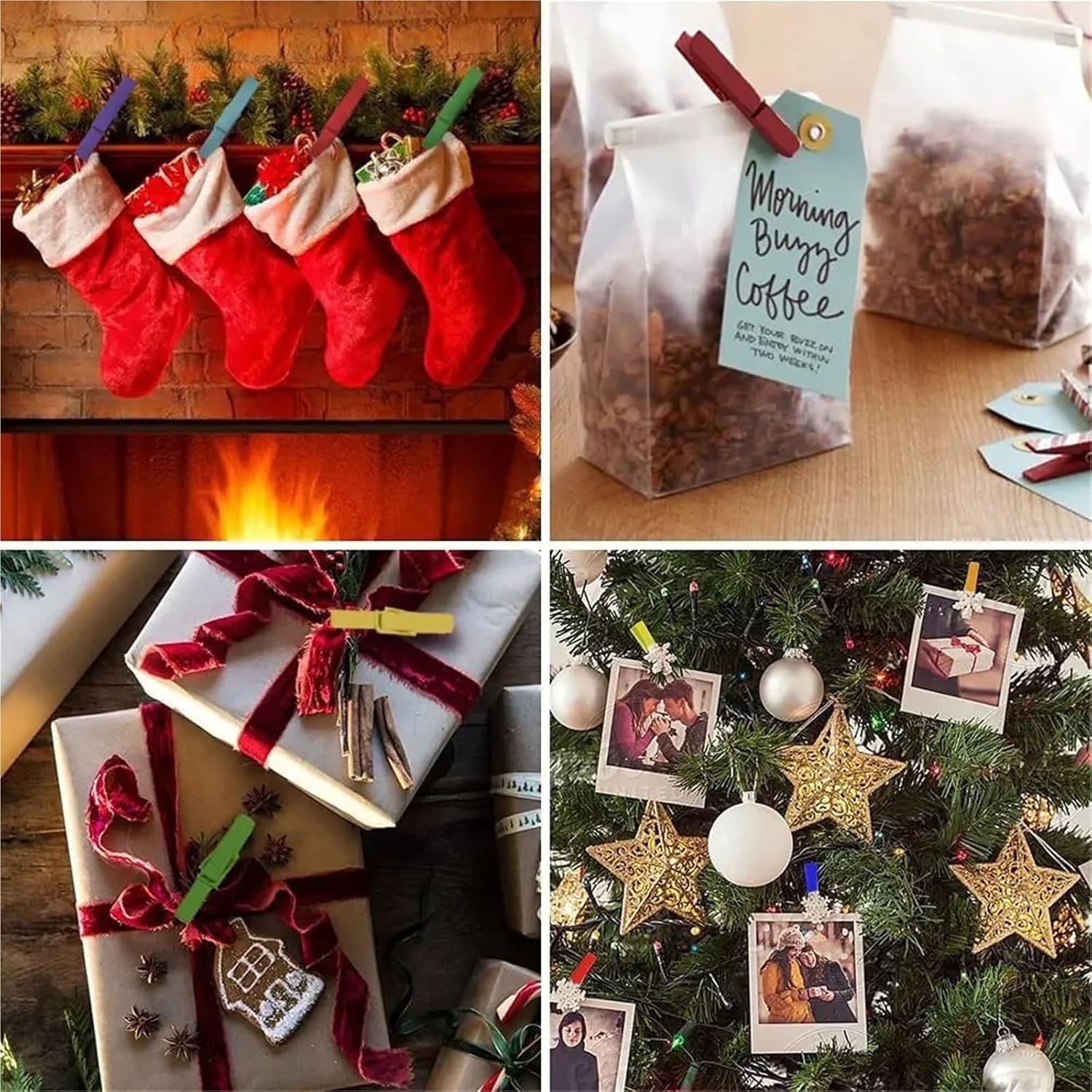 Clothes Pin 300-500Pcs Mini Wooden Clips Coloful Clips DIY Crafts Photos Clips Little Clothes Pins Hanging(3.5cm Mixed 400pcs)