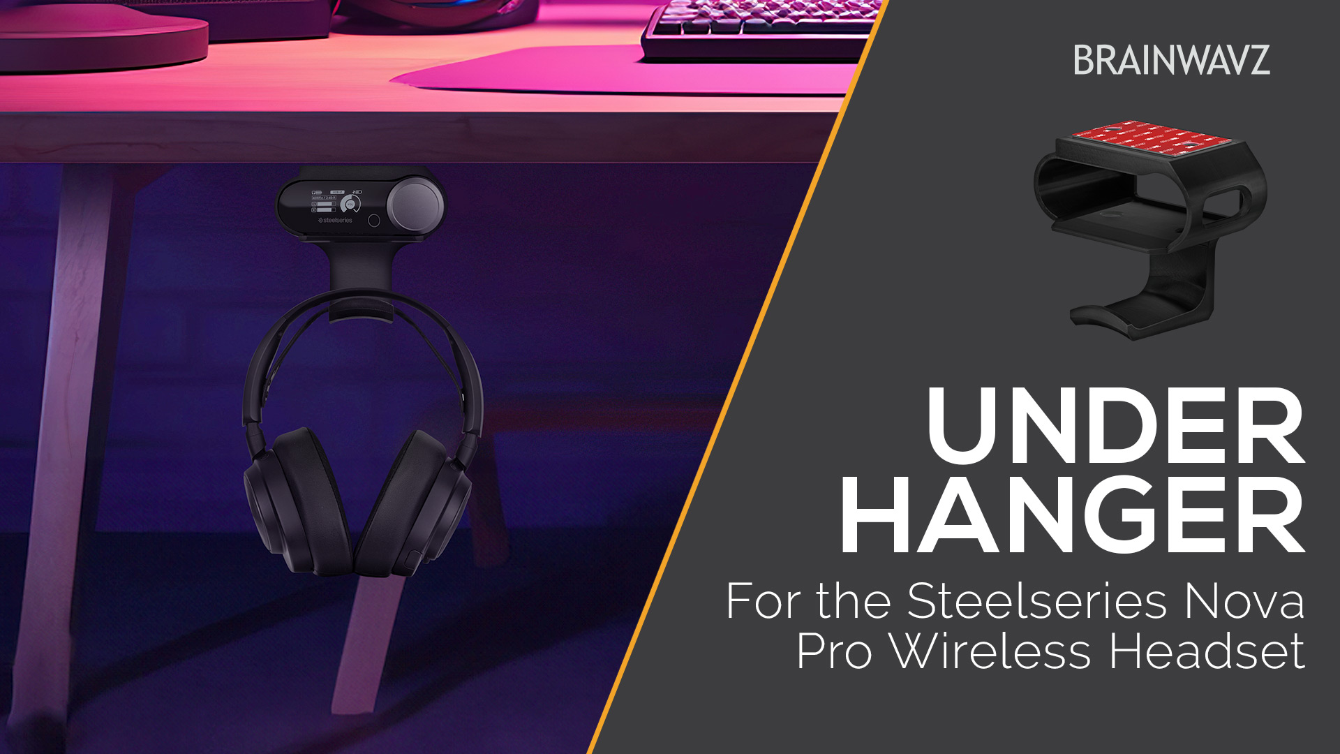 Amazon.com: Under Desk Headphone Hanger Stand for Steelseries