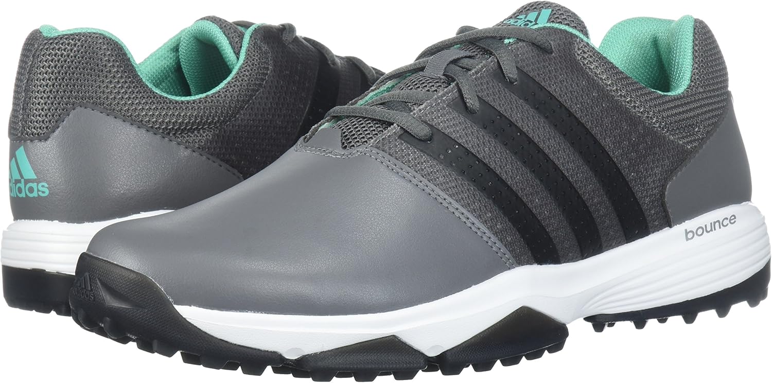 adidas Men's 360 Traxion WD Golf Shoe 8.5 Grey Four/Core Black/Hi-res Green