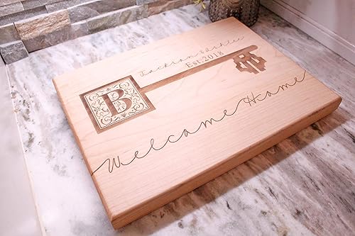 Miniatura 7 de House Warming Gifts New Home - Get This Personalized Cutting Board From Size Sm - XXL add Coasters, Serving Boards, and Display Stands For