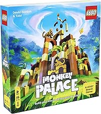 Dotted Games Monkey Palace: A Lego Board Game - Build Your Way to Victory Brick by Brick! Fun Family Brick-Building Game for Kids & Adults, Ages 10+, 2-4 Players, 45 Minute Playtime