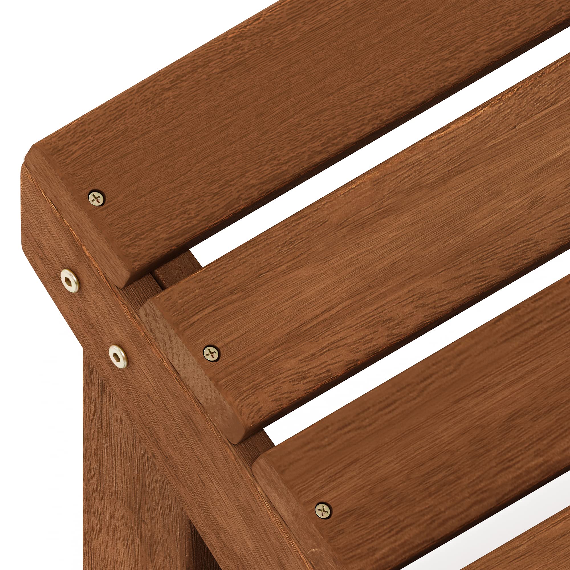 Furinno Tioman Reposapiés de Madera dura Adirondack en Aceite de Teca, Naturales