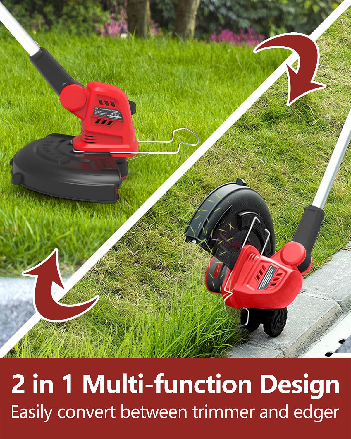 Buy PowerSmart 20V LiIon Cordless String Trimmer, Auto Feed Thread