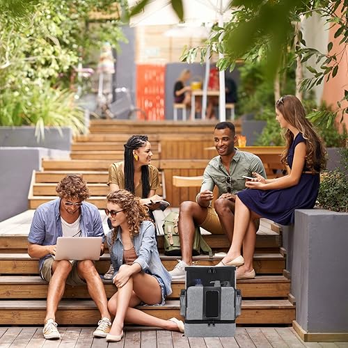 Miniatura 7 de Funambulist Carrito de ducha de gran capacidad portátil para dormitorio, esencial para estudiantes universitarios, niñaschicos (gris)