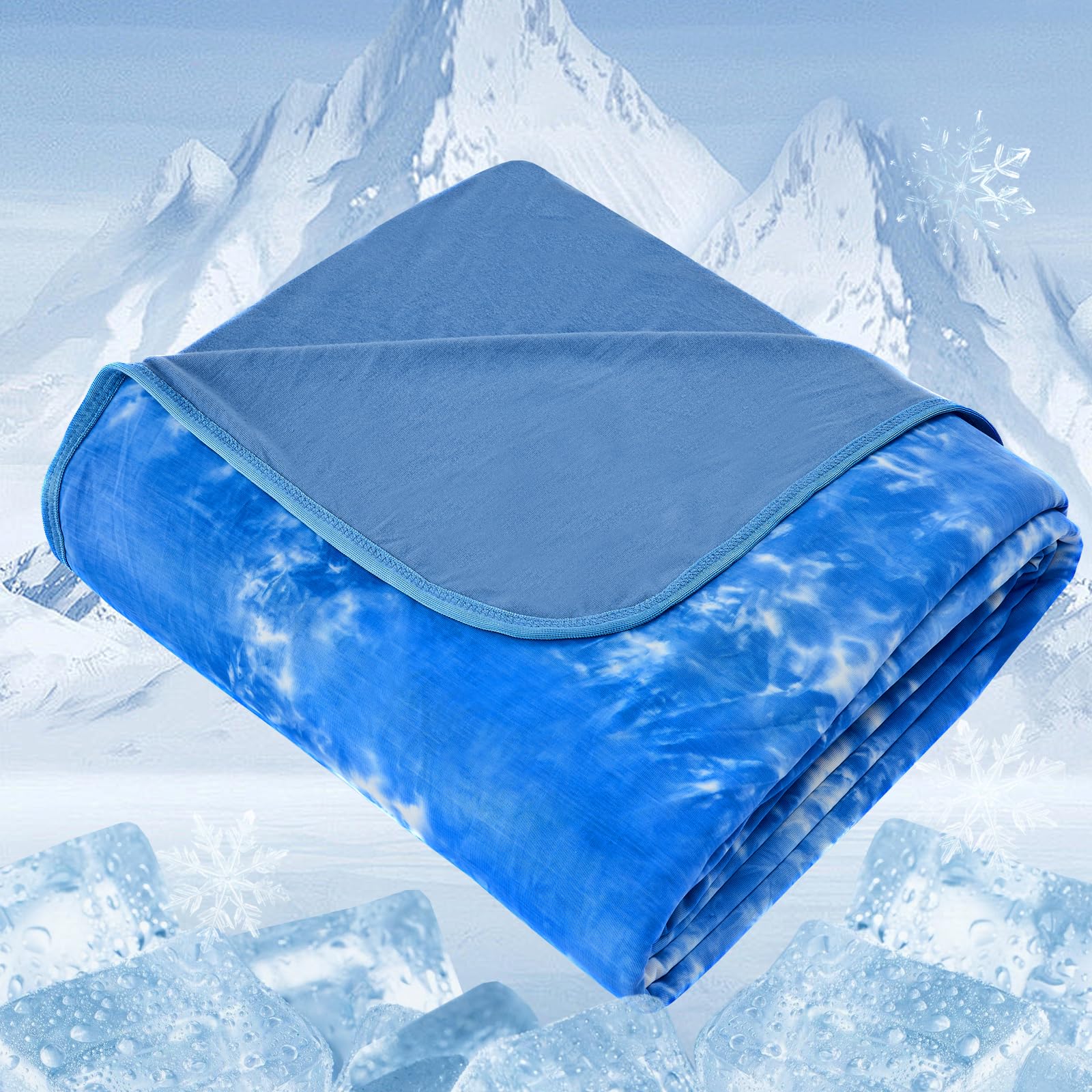 NORD ECO Cooling Blanket Queen Size for Hot Sleepers, Arc-Chill Cool Tech Fabric Q-Max>0.5, Lightweight Breathable Ice Cold Summer Blanket for Bed,