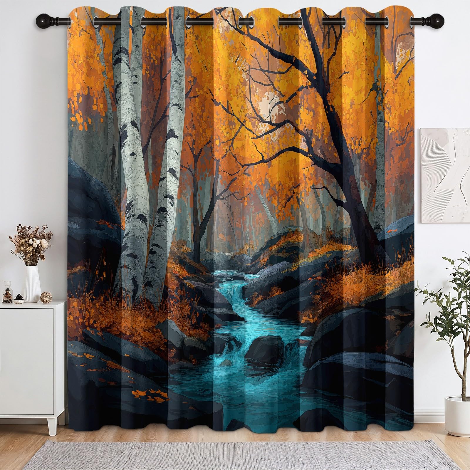 Tende oscuranti in stile rustico, 175 x 140 cm (altezza x larghezza), set