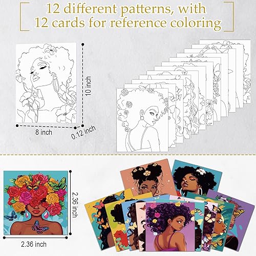 Miniatura 3 de Ctosree 12 lienzos predibujados para pintar para adultos y niños, lienzos preimpresos a granel de 8 x 10 pulgadas, juego de lienzos de fiesta de