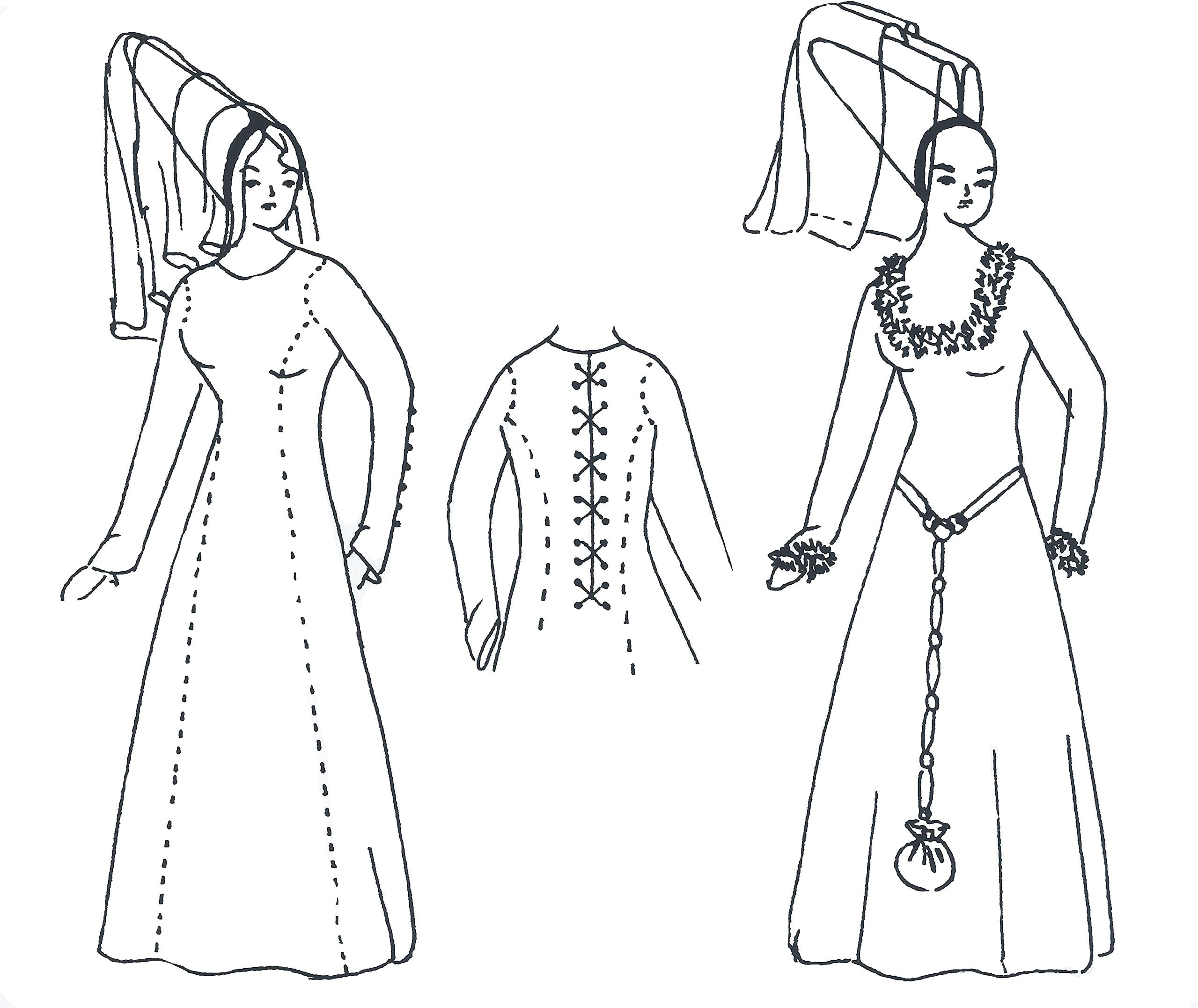 Medieval Kirtle (Kyrtle) Pattern