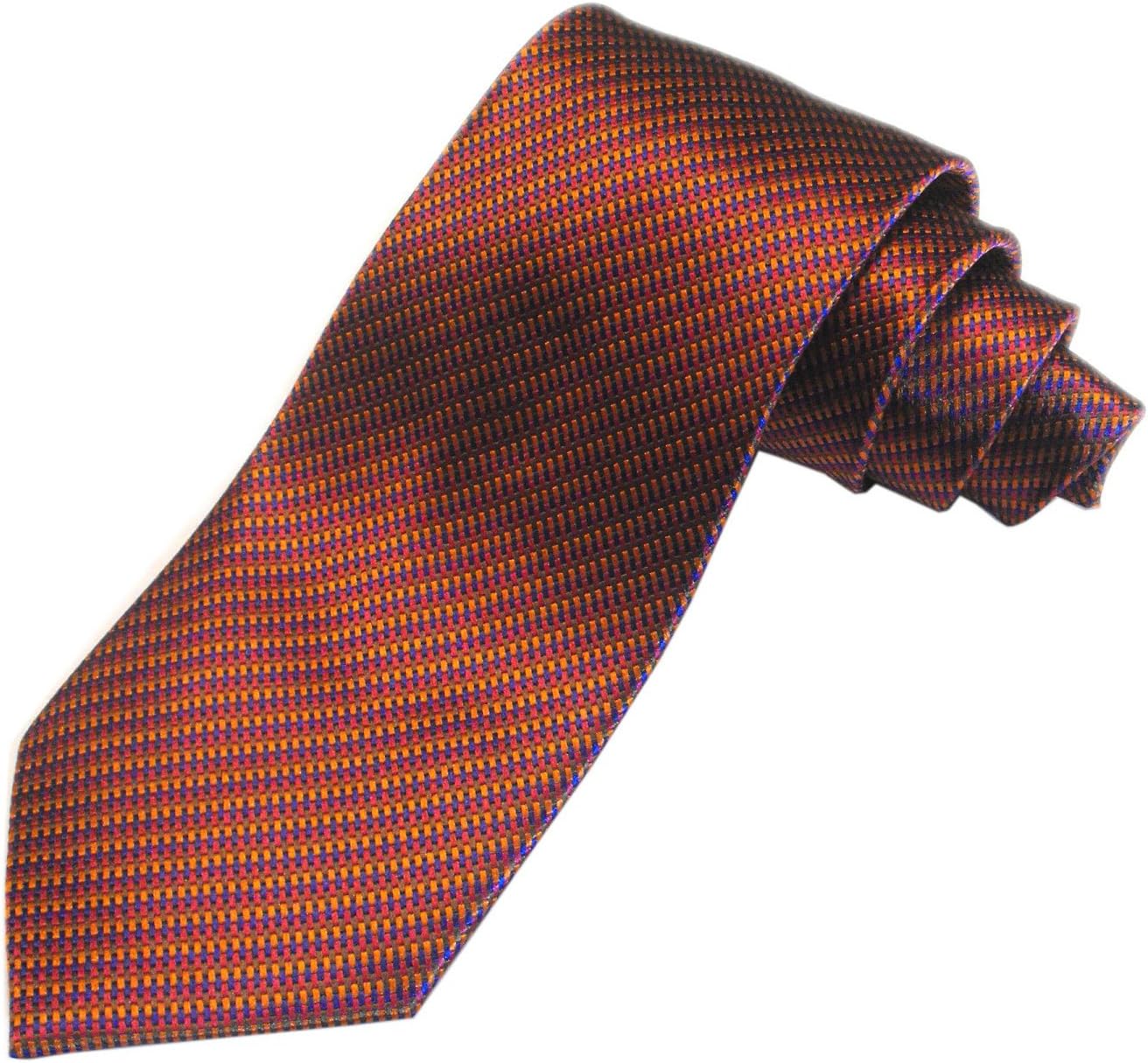 Magnoli Clothiers Rubyeon Pure Silk Tie (Uphill Stripes)