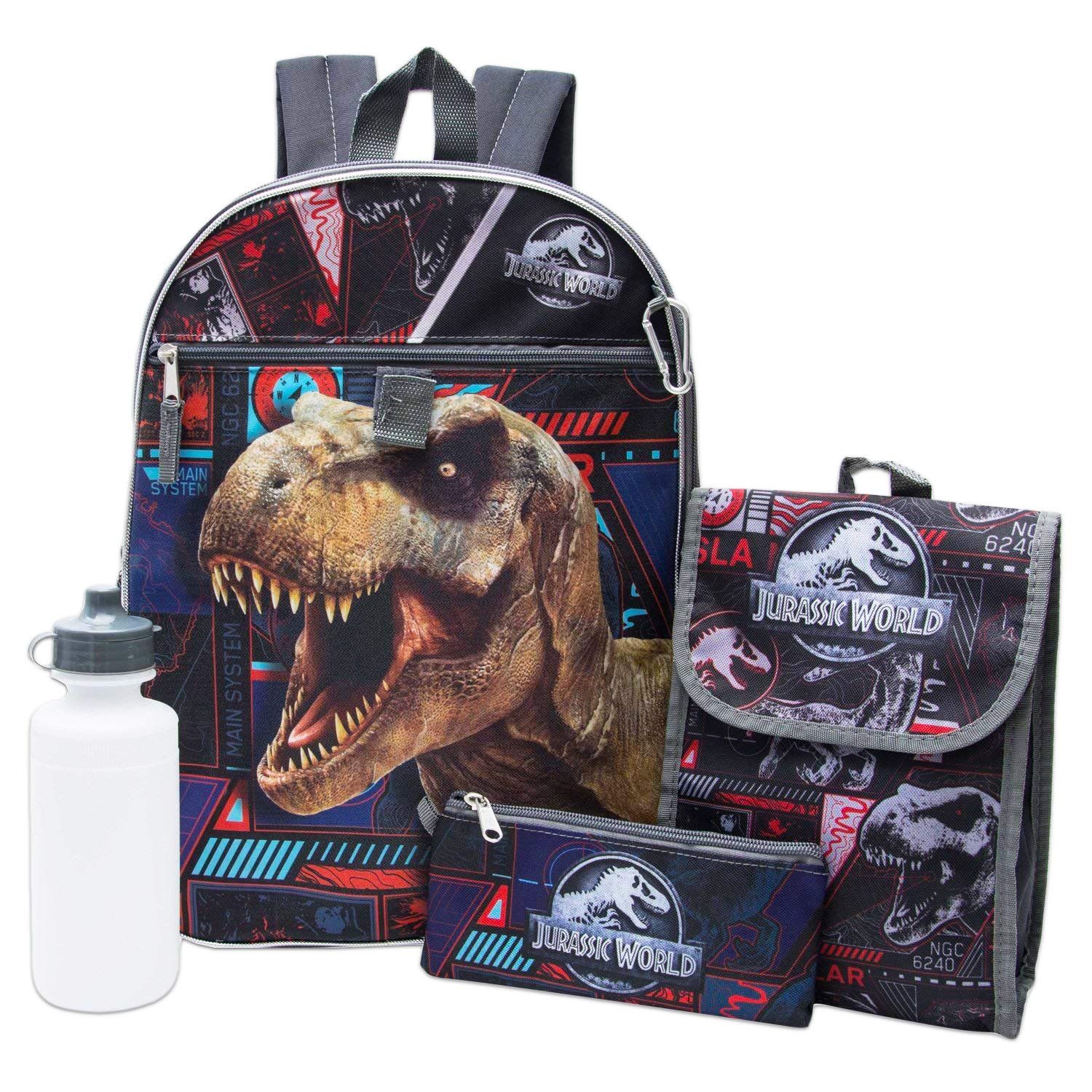 Buy Jurassic World Backpack 5Piece Set Jurassic World Backpack