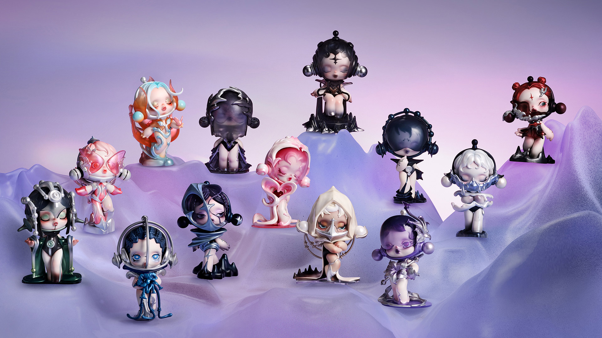 Amazon.com: POP MART SKULLPANDA The Sound Series Figures 