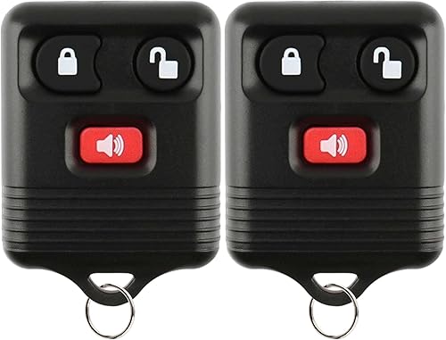 KeylessOption Llavero de coche con control remoto sin llave para Ford Lincoln Mercury CWTWB1U345 (paquete de 2)