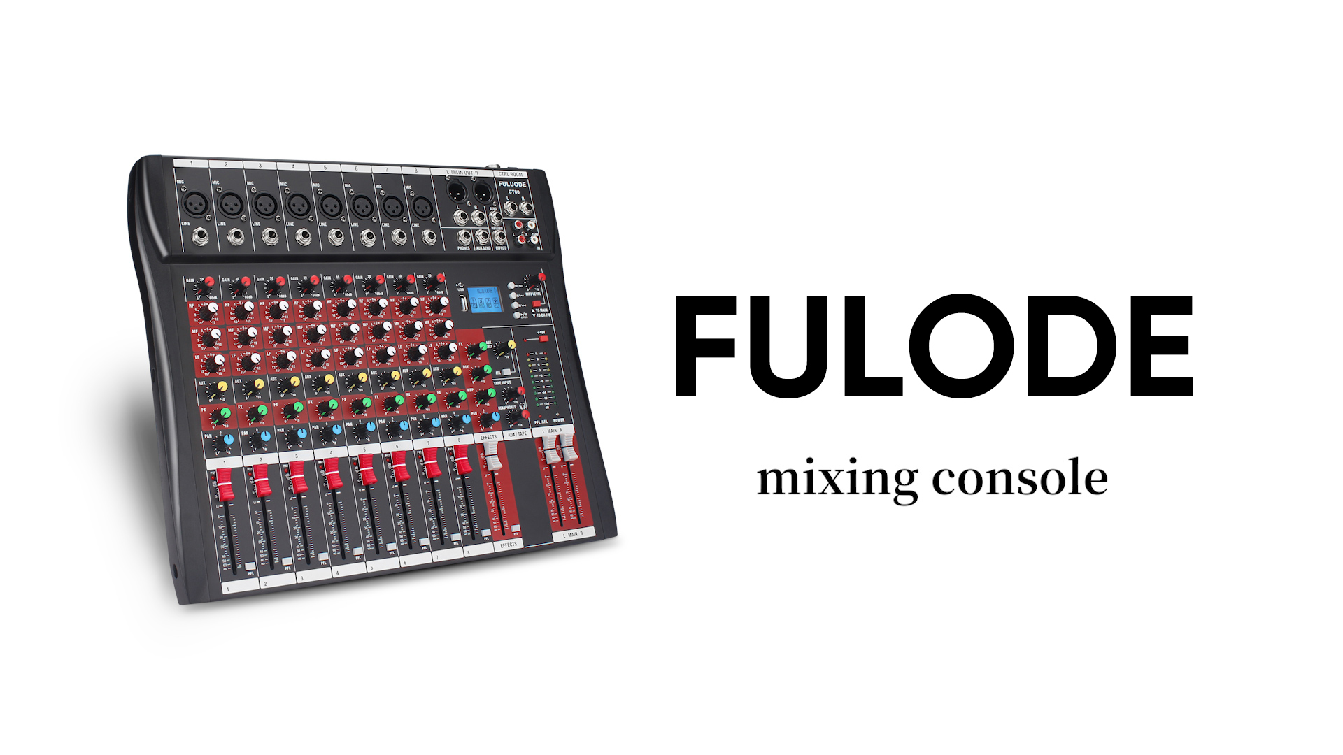 Amazon.com: FULUODE 6 Channel Mixer Audio Console, CT-60S