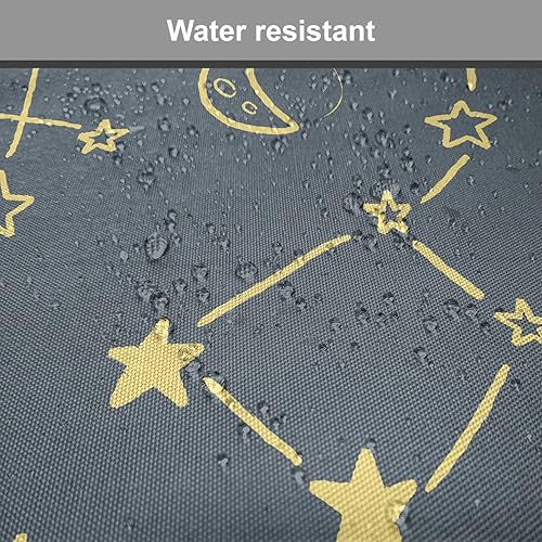 Vista 21 de Lunarable Orient - Juego de 6 cojines de asiento para silla, diseño de estrellas marroquíes, espirales y curvas abstractas, ilustración oriental