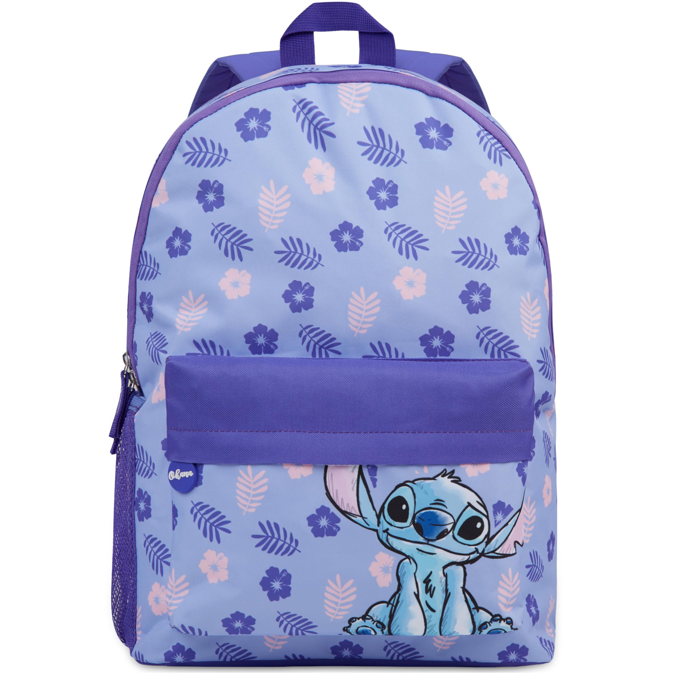 Disney Stitch Zaino Bambini Stitch Zainetto Scuola Elementar Zaino Scuola, Zaini Per Scuola Sport Viaggi (Viola)