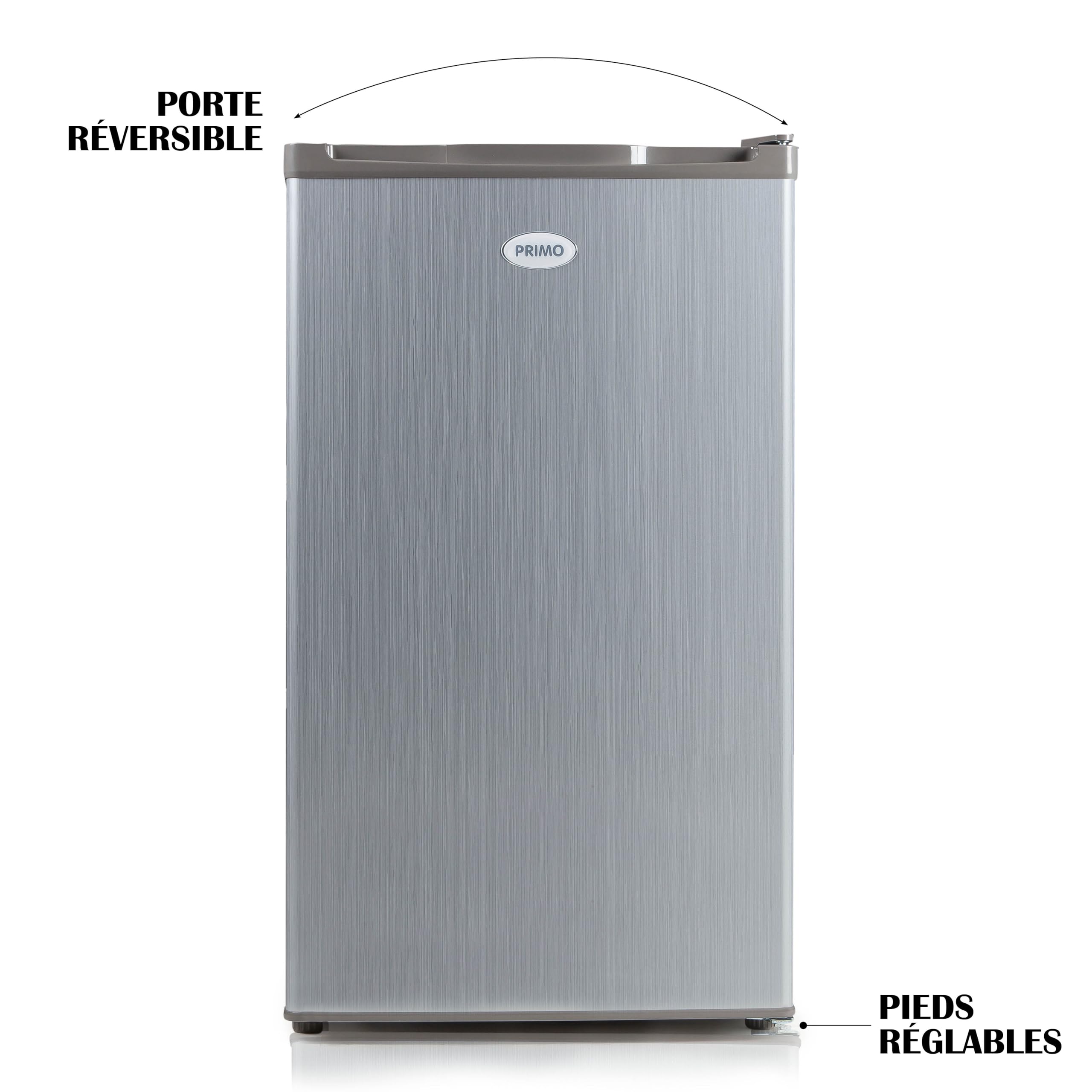 PRIMO PR149DV - Congelatore da tavolo top, 64 l, colore: argento, controsoffitto, reversibile