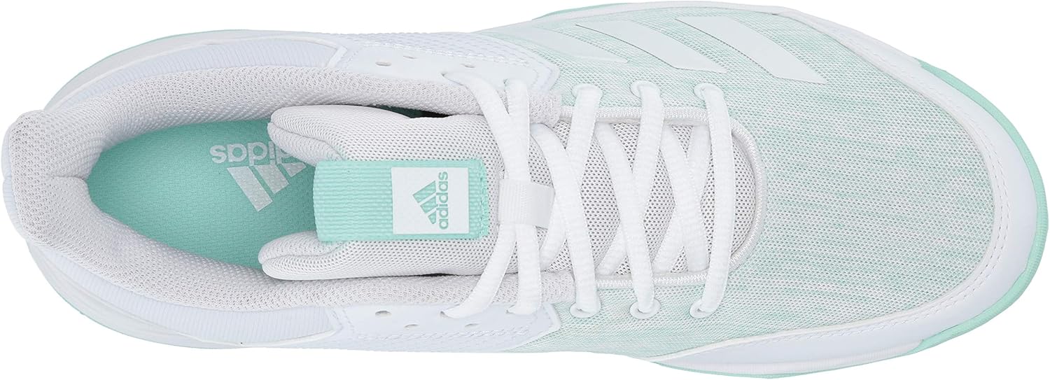 adidas Originals Women's Gymnastics Shoe 6 White/White/Clear Mint