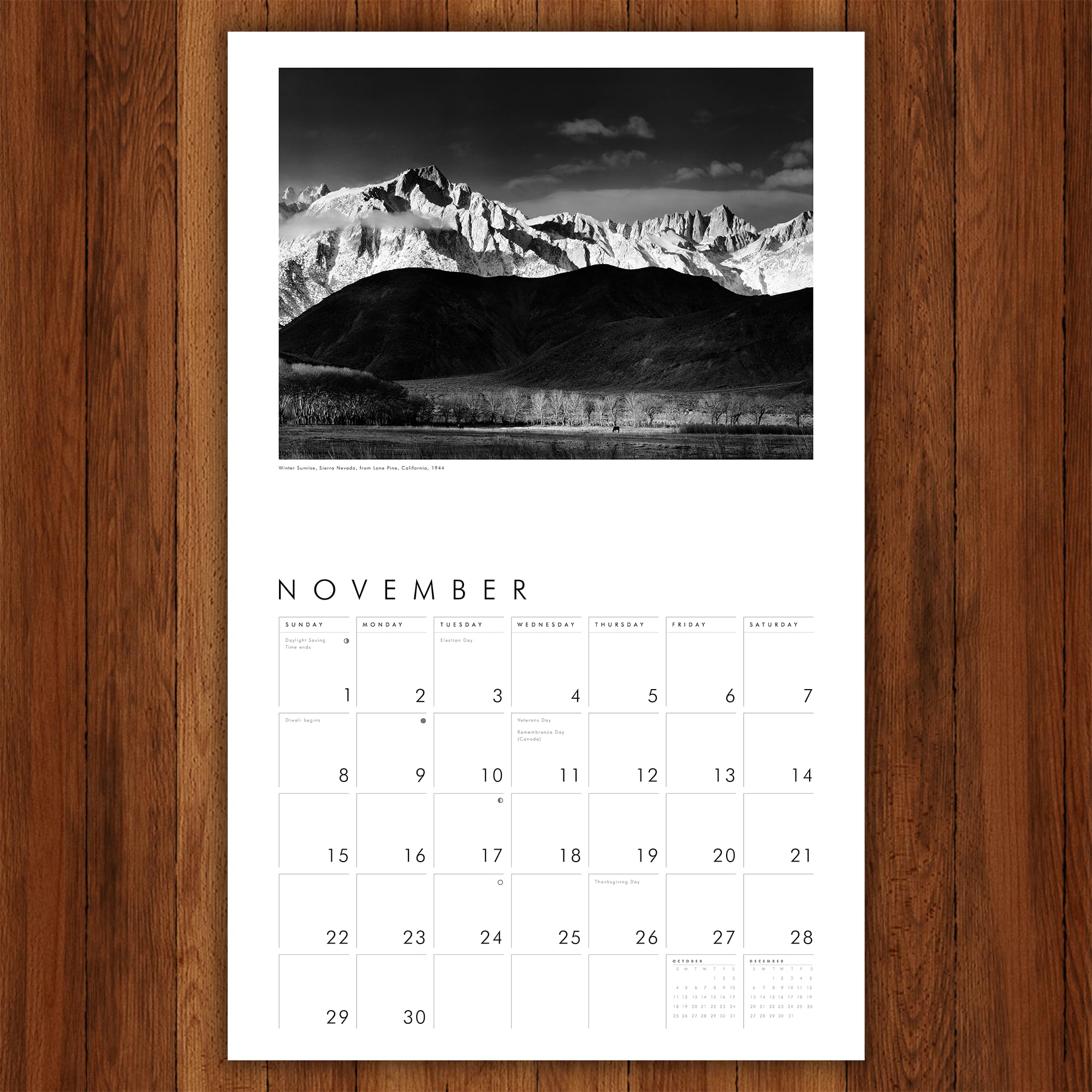 Ansel Adams 2026 Wall Calendar: Authorized Edition (Monthly Calendar)