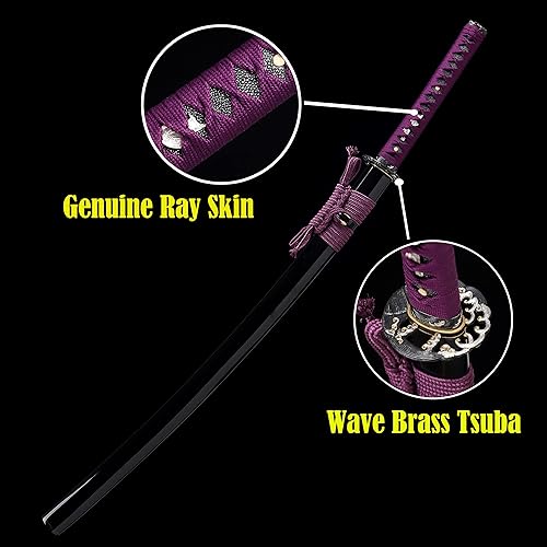 Miniatura 3 de Shinken of Swords Katana Sword Real Hand Forged Japanese Clay Tempered shihozume Folded Steel Blade Samurai Sword Razor Sharp Full Tang