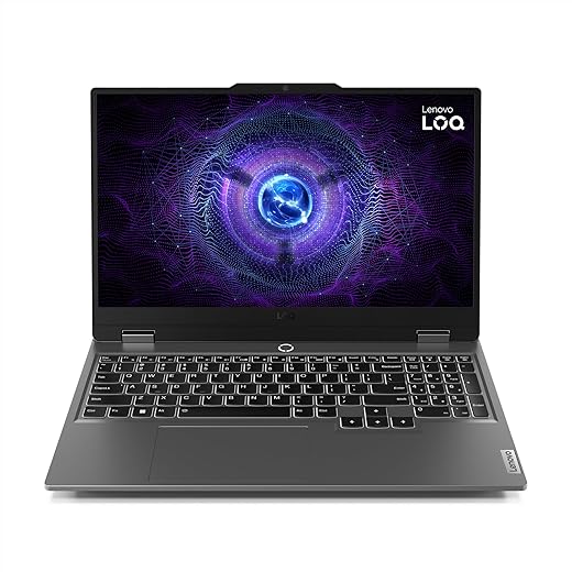 Lenovo LOQ 15IAX9 Gaming Laptop, Intel Core i5 12450HX, 12GB RAM, 512GB SSD, RTX 2050 4GB, 15.6" 144Hz, Win11, Luna Grey, 2 Years Warranty - 83GS00SKED