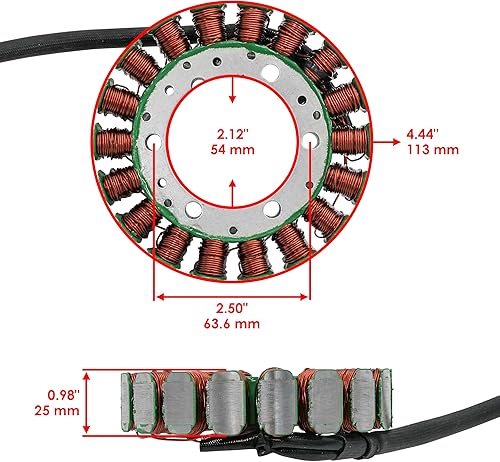 Miniatura 2 de Caltric Estator compatible con Arctic Cat Prowler Hdx 700 4X4 Xt 2013 2014 2015 2016