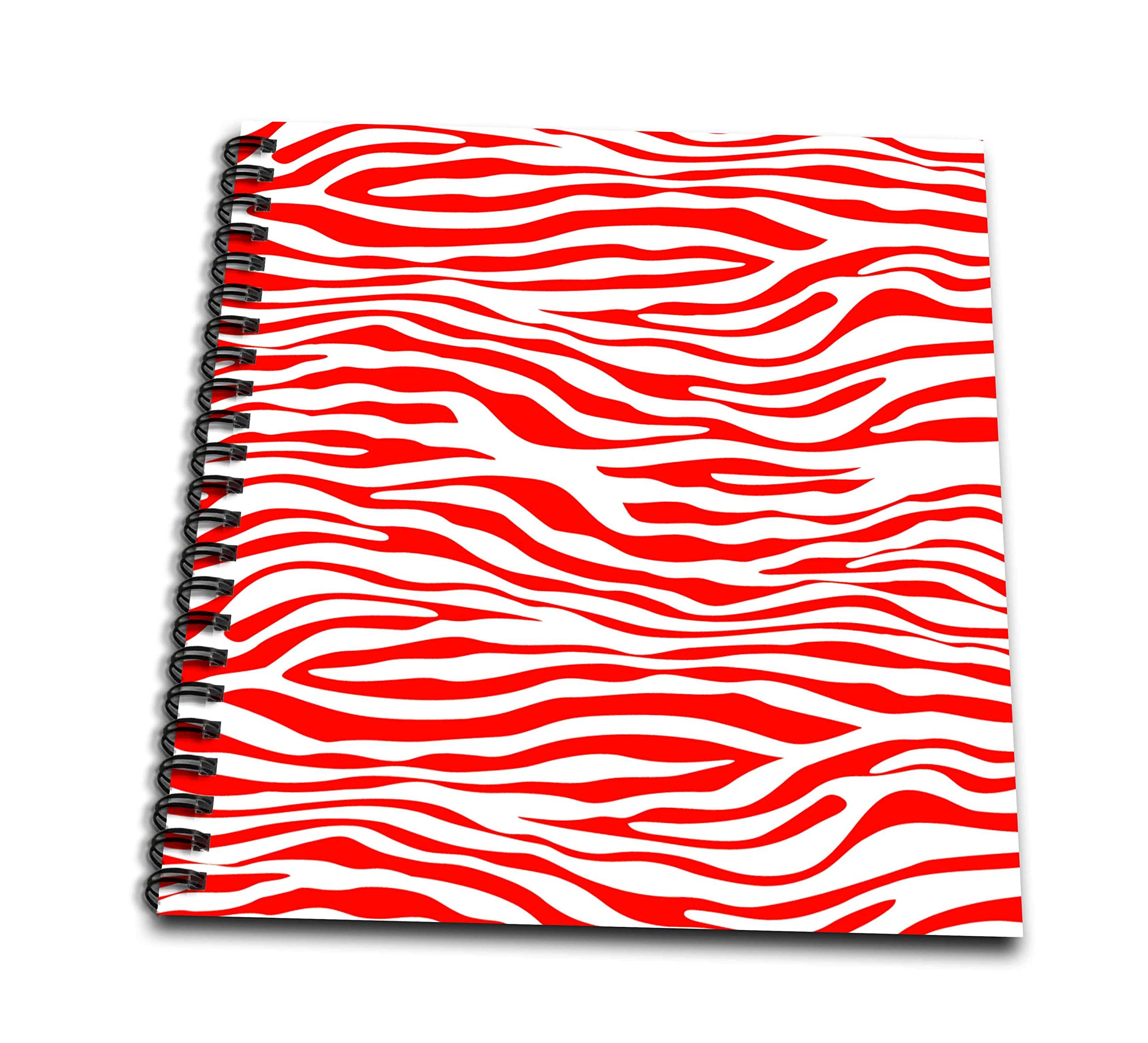 Livre de dessin drapeau zèbre rouge et blanc carré 20x20cm, grand carnet croquis