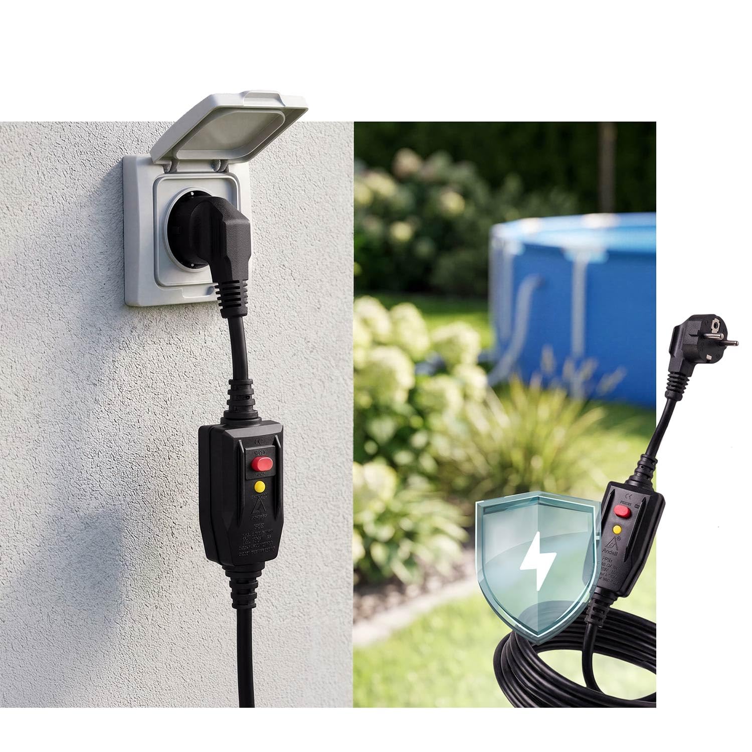 Humberg Pompe à chaleur pour piscine - 3 kW - Chauffage de piscine - Pour piscines jusqu'à 10 000 l - Économie d'énergie - Silencieuse 45 dB - Contrôle par application Wi-Fi, LCD - COP 5,17 - Piscine