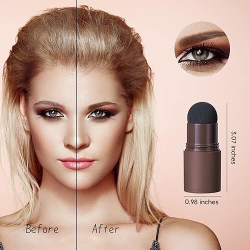 Miniatura 3 de YOIHOJET Kit de plantillas para cejas, maquillaje en polvo de cejas de un paso con 10 plantillas de cejas y 2 cepillos para cejas, sello profesional