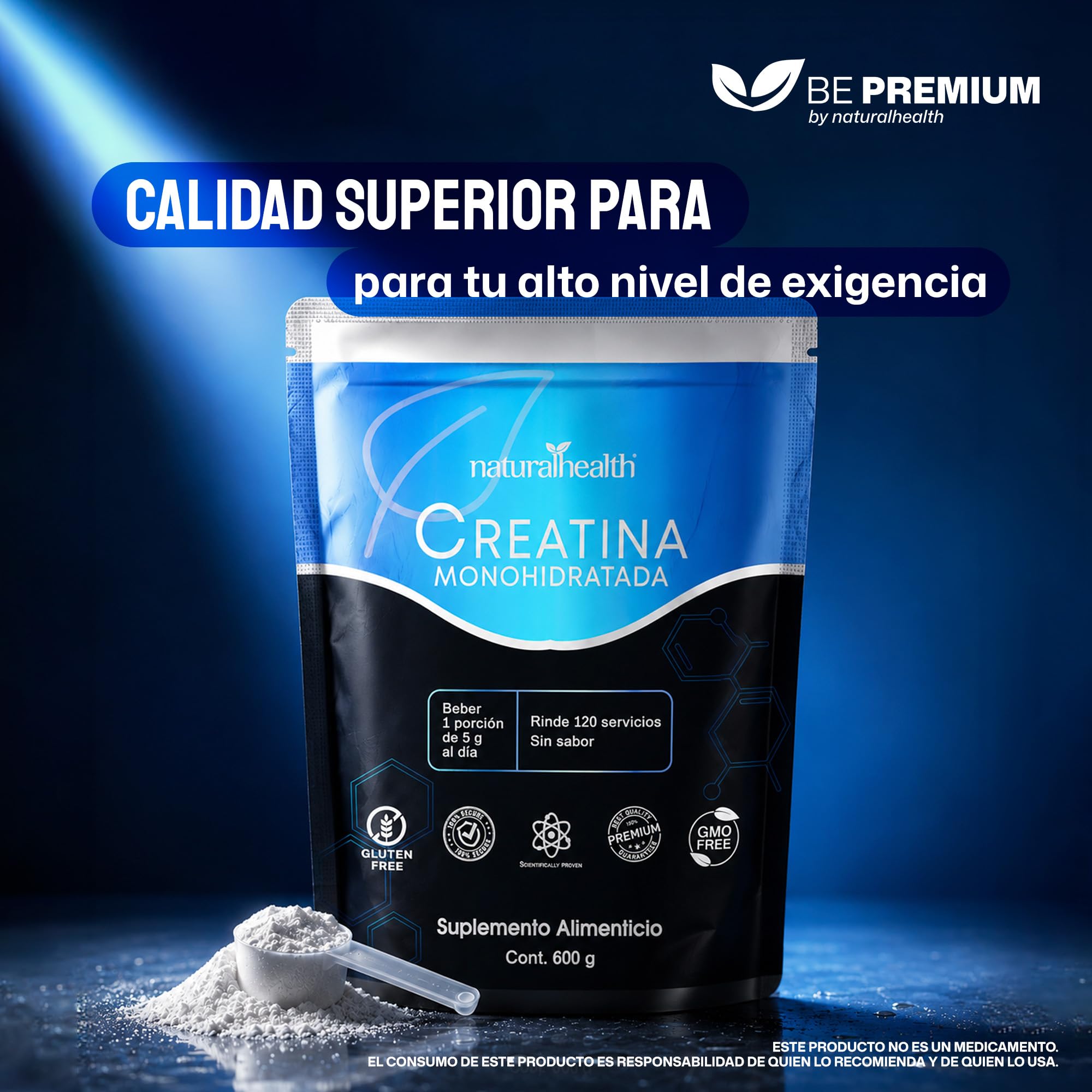 l carnitina shelo nabel como se toma Natural Health Creatina Monohidratada de Alta Pureza En Polvo Sin Sabor, Preworkout, Alto Rendimiento | 120 Servicios Test For SIBO And dementia Size:Serum Duo (Copper Peptide + Tripeptide-5)