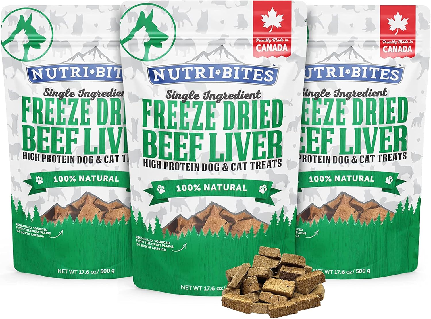 Nutri Bites Freeze Dried Liver Treats for Dogs & Cats HighProtein Single Nutri Bites Freeze Dried Liver Treats for Dogs & Cats HighProtein Single