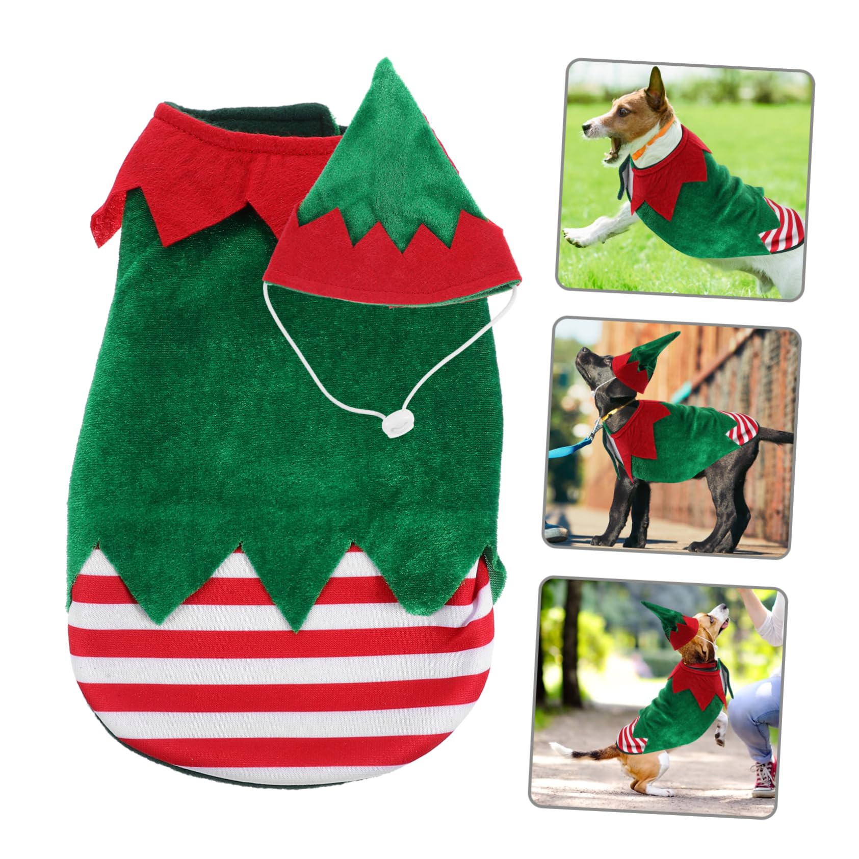 HMJGDHX Costume per Cani di Natale Vestiti per Cani alla Moda per Cuccioli Festa S Vestiti per Animali Domestici in Stoffa di Natale Costume per Feste