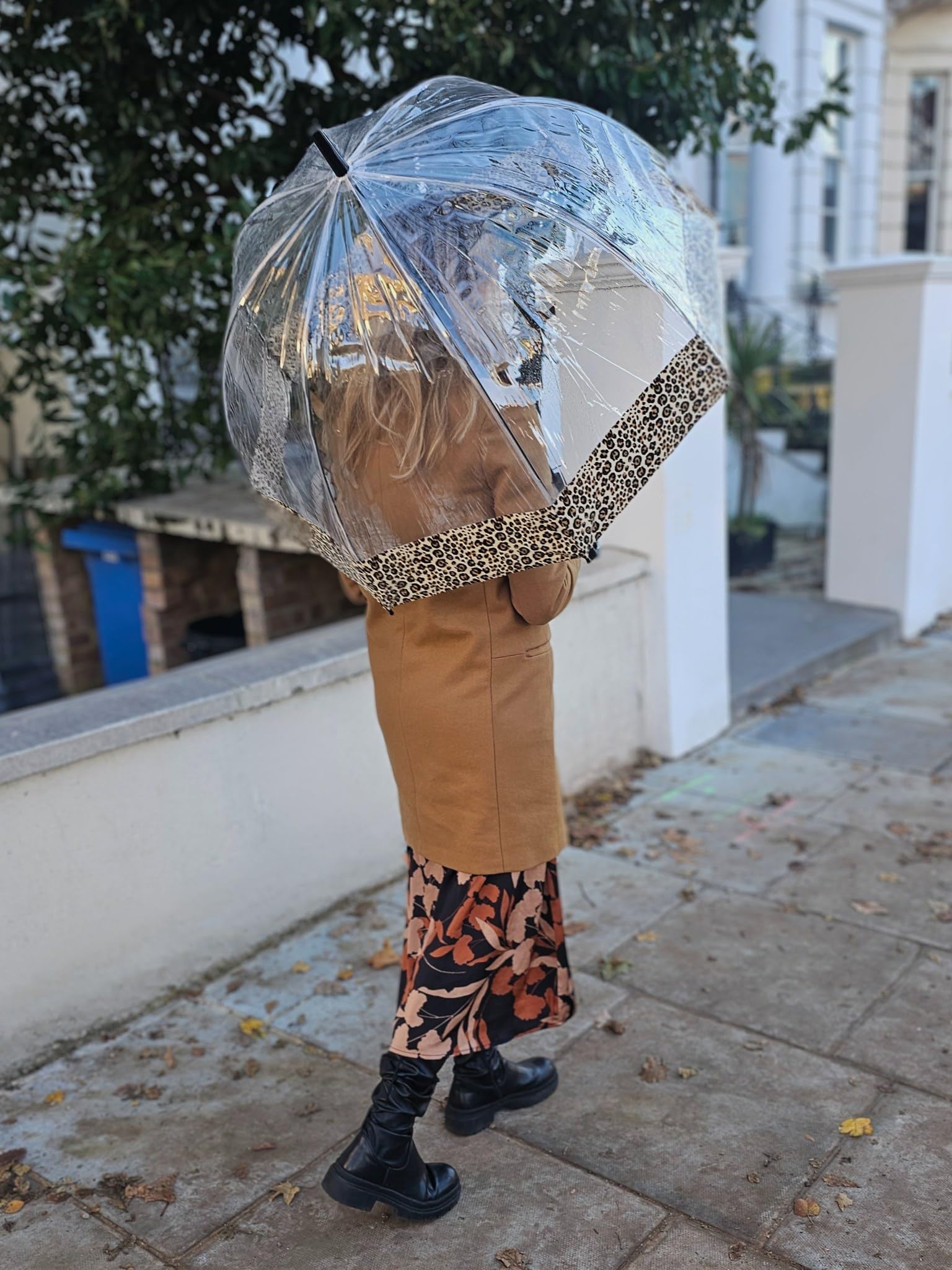 Fulton Birdcage 2 Puma parasol z nadrukiem obramowania, Wielokolorowy, Jeden rozmiar, Nowoczesny