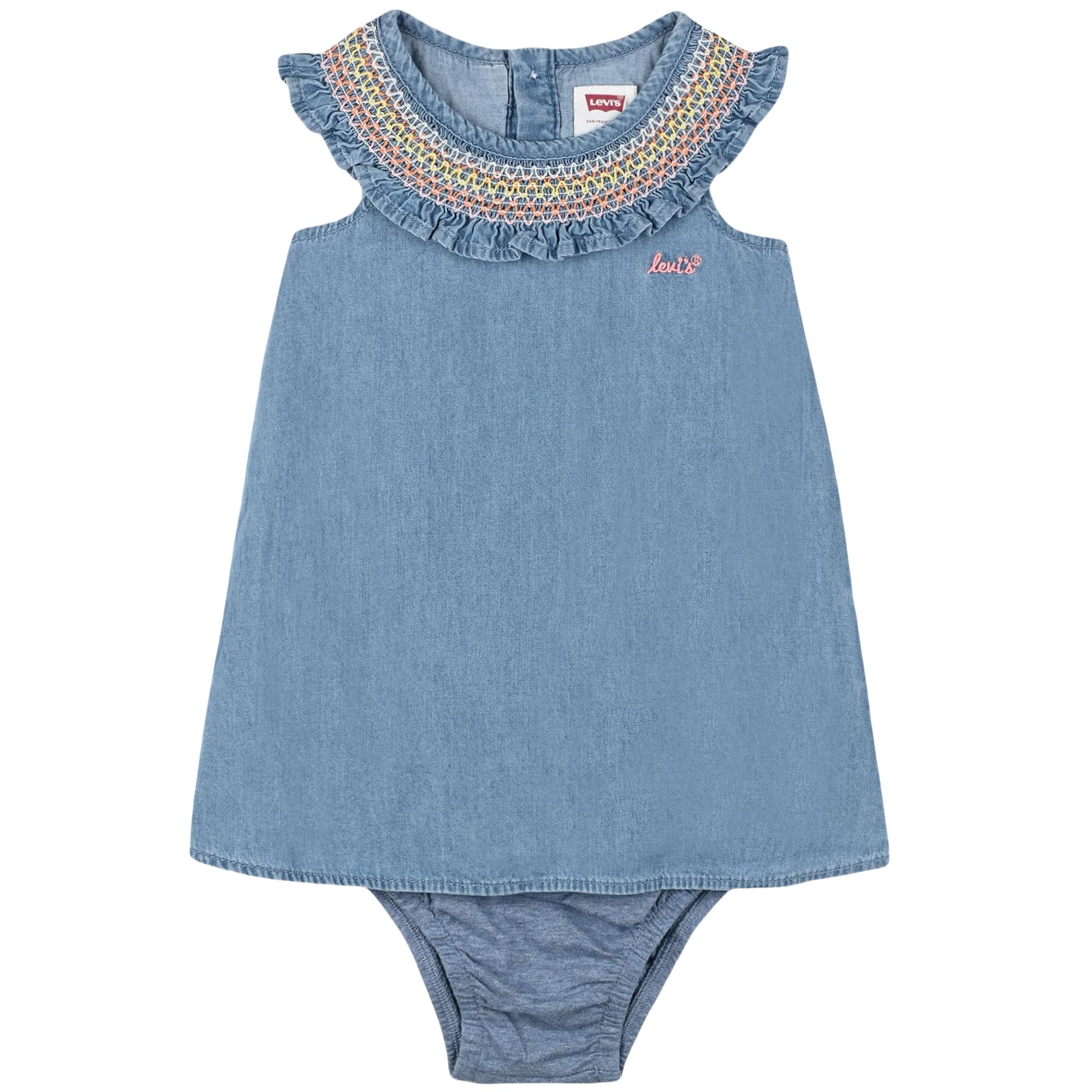 Levi's Lvg Smocked Collar Dress 1eh067 BAÑADOR DE BEBÉ para Bebés