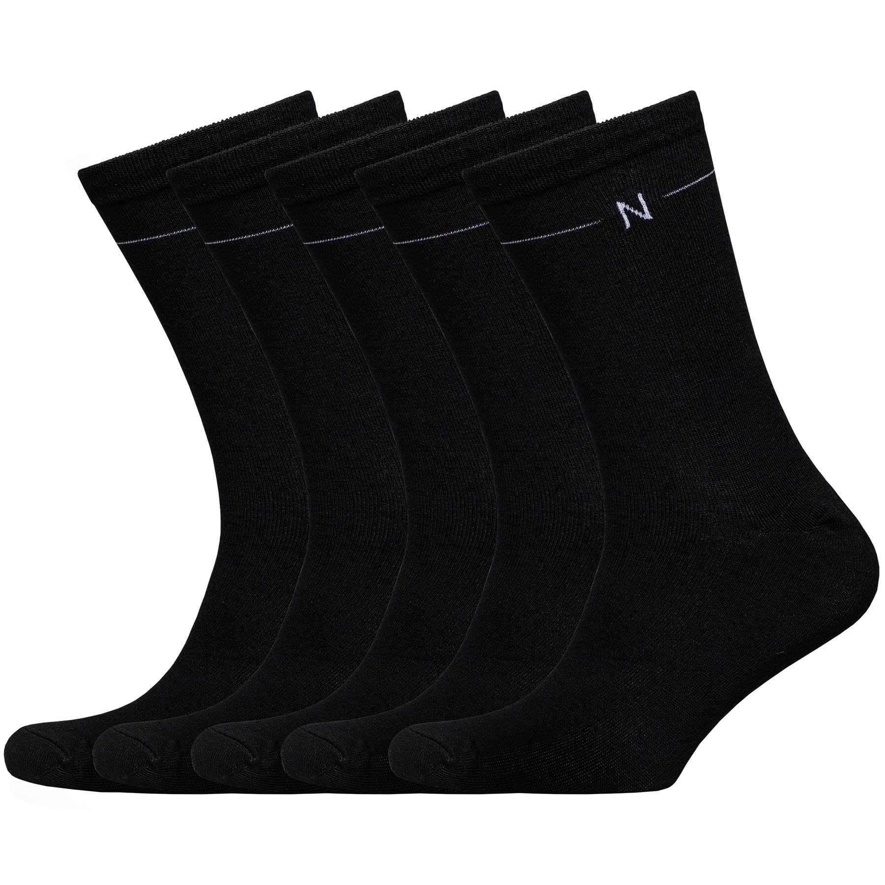 NUDUS UNDERWEAR Bamboo Rayon Classic Dress Socks 5-Pair Gift Box - Very Soft Thin Breathable