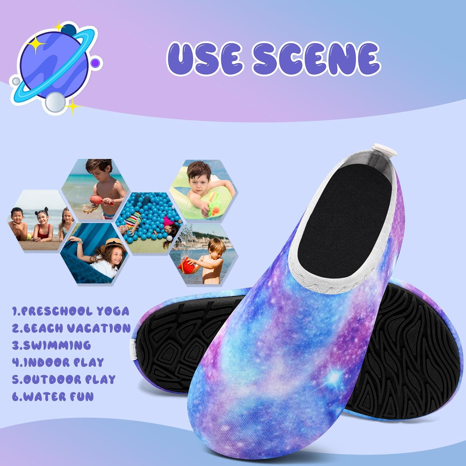 Kids Water Shoes Girls Boys Outdoor Quick Dry Barefoot Aqua Socks for Toddler Sport Beach Swim Surf - Image 6