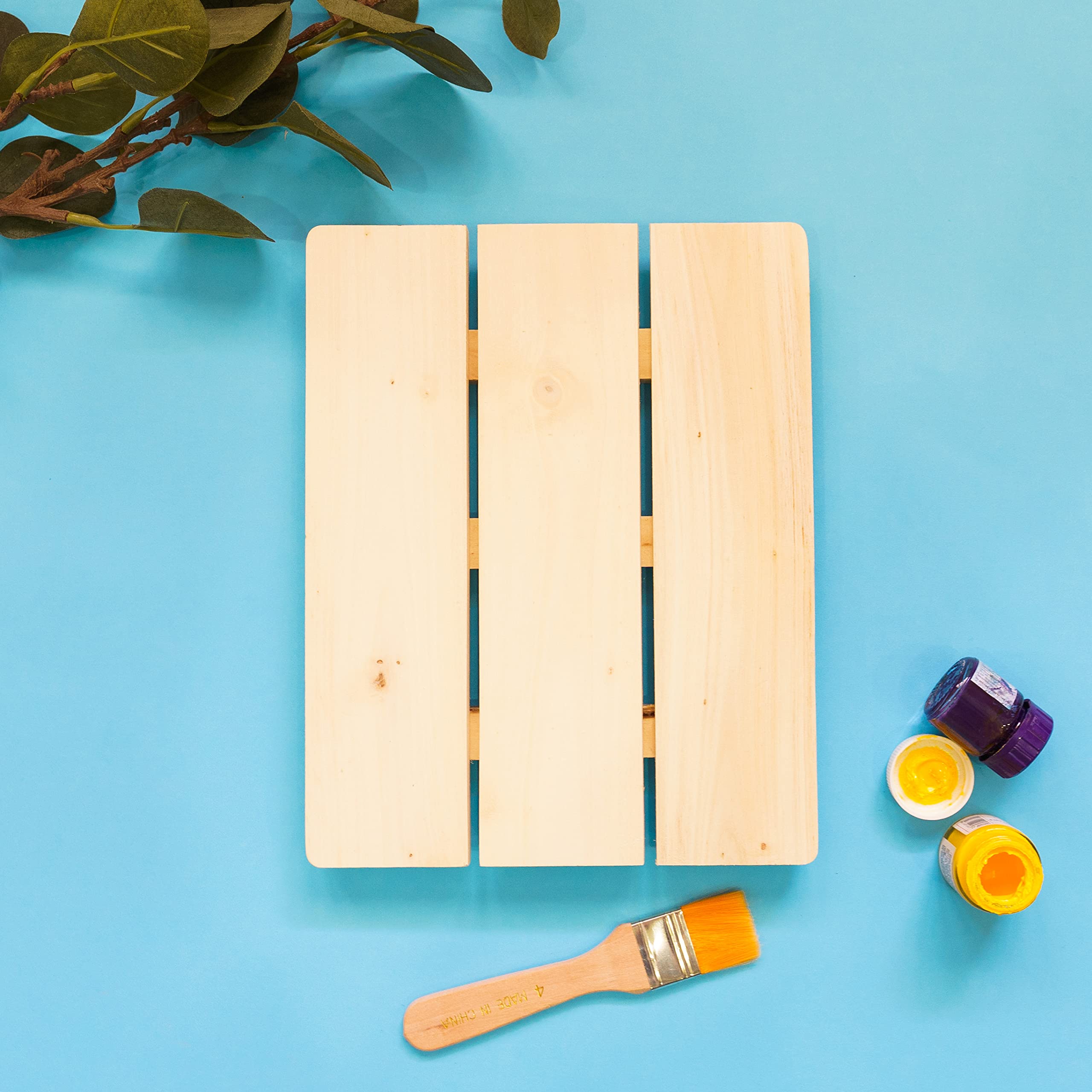 IVEI DIY Blank Name Plate - Wood Base Sheet Craft for Painting, Decoupage, Resin Art & Decoration (Rectangle) — Amazon image 5
