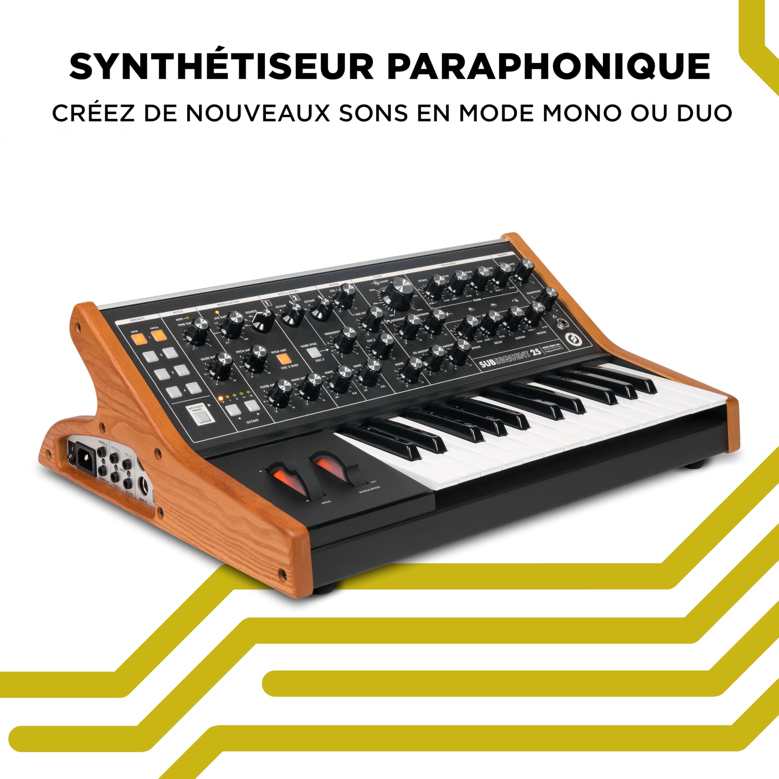 MOOG Subsequent 25 Paraphonic Analog Synthesizer and 25-Key