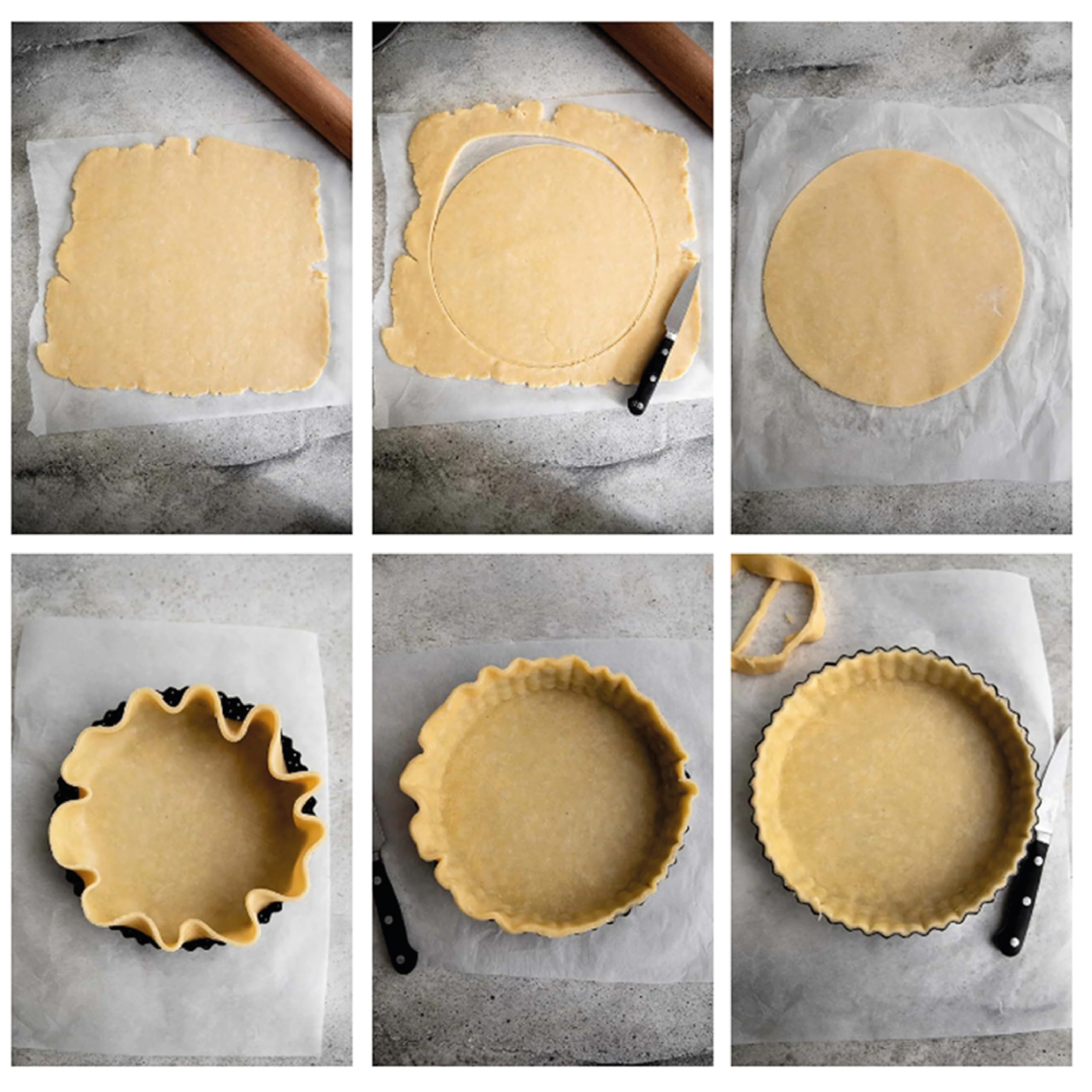 MGE - Quicheform 32 cm - Tarteform mit Hebeboden aus Karbonstahl - Backform Rund - Tarteform - Quiche Formen mit Hebeboden Antihaftbeschichtung - Obstbodenform - Kuchenform - 32 cm