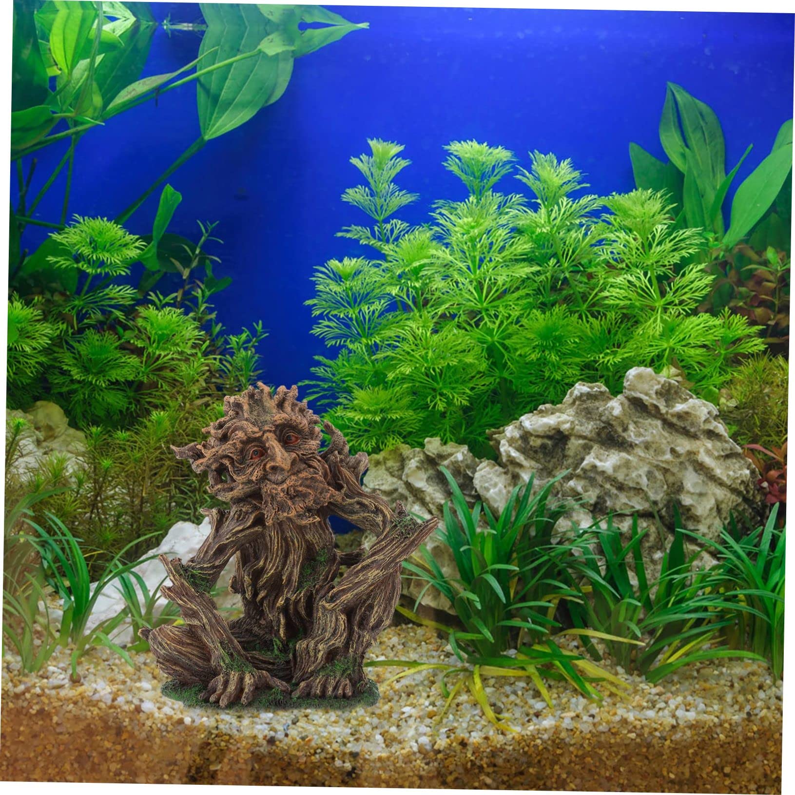 YARNOW 2 Pièces Aquarium Aménagement Paysager Arbre Homme Grands Ornements D'aquarium Aquariums Décorations De Statue d'arbre D'aquarium Décoration De Crâne D'aquarium Sable Cacher Résine