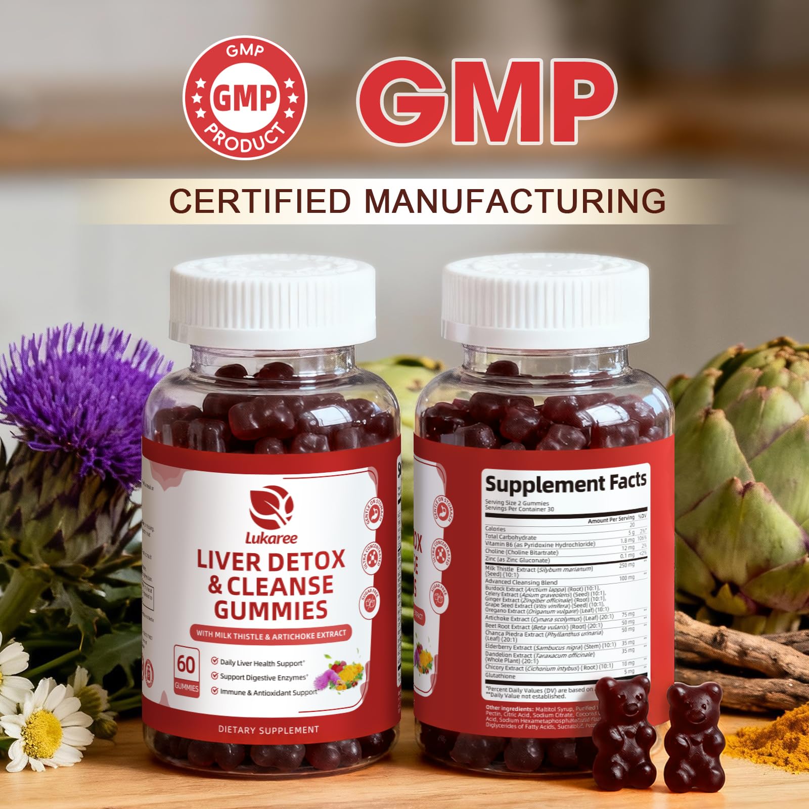 Liver Cleanse Detox & Repair Gummies - Natural Liver Support -120 Count — Amazon image 9