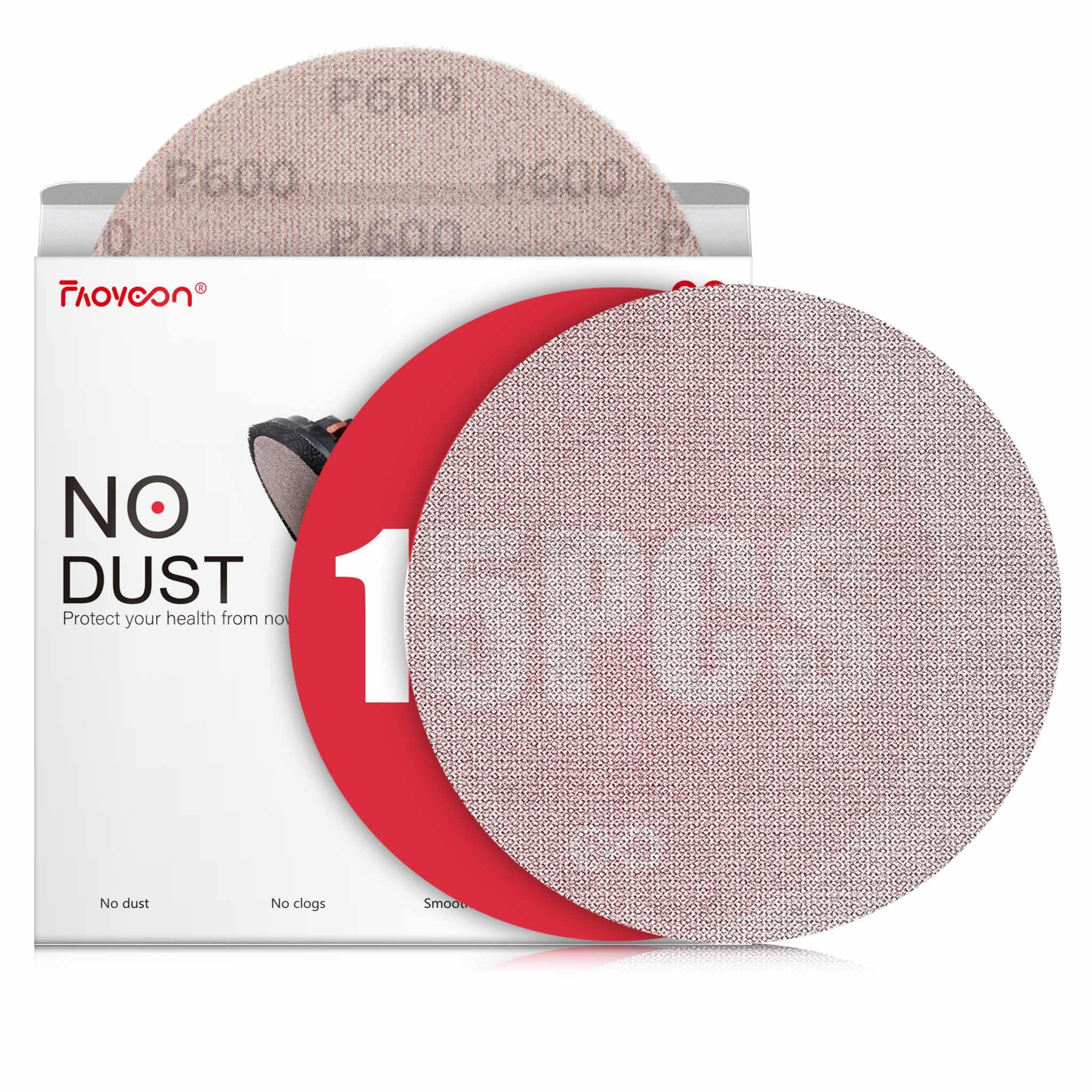 Faoyoon 9 Inch Sanding Disc Drywall Sandpaper, Dust Free Sanding Drywall Sander Pads, 15 Pack 600 Grit