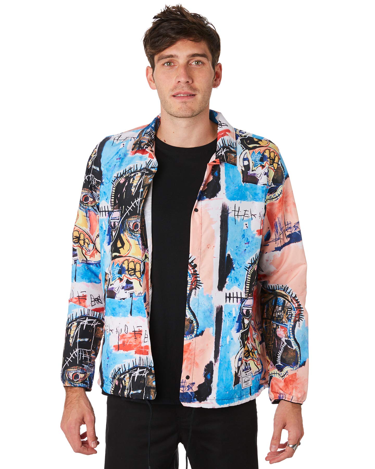 Herschel Jean Michel Basquiat Voyage Coach Jacket Men The Skull